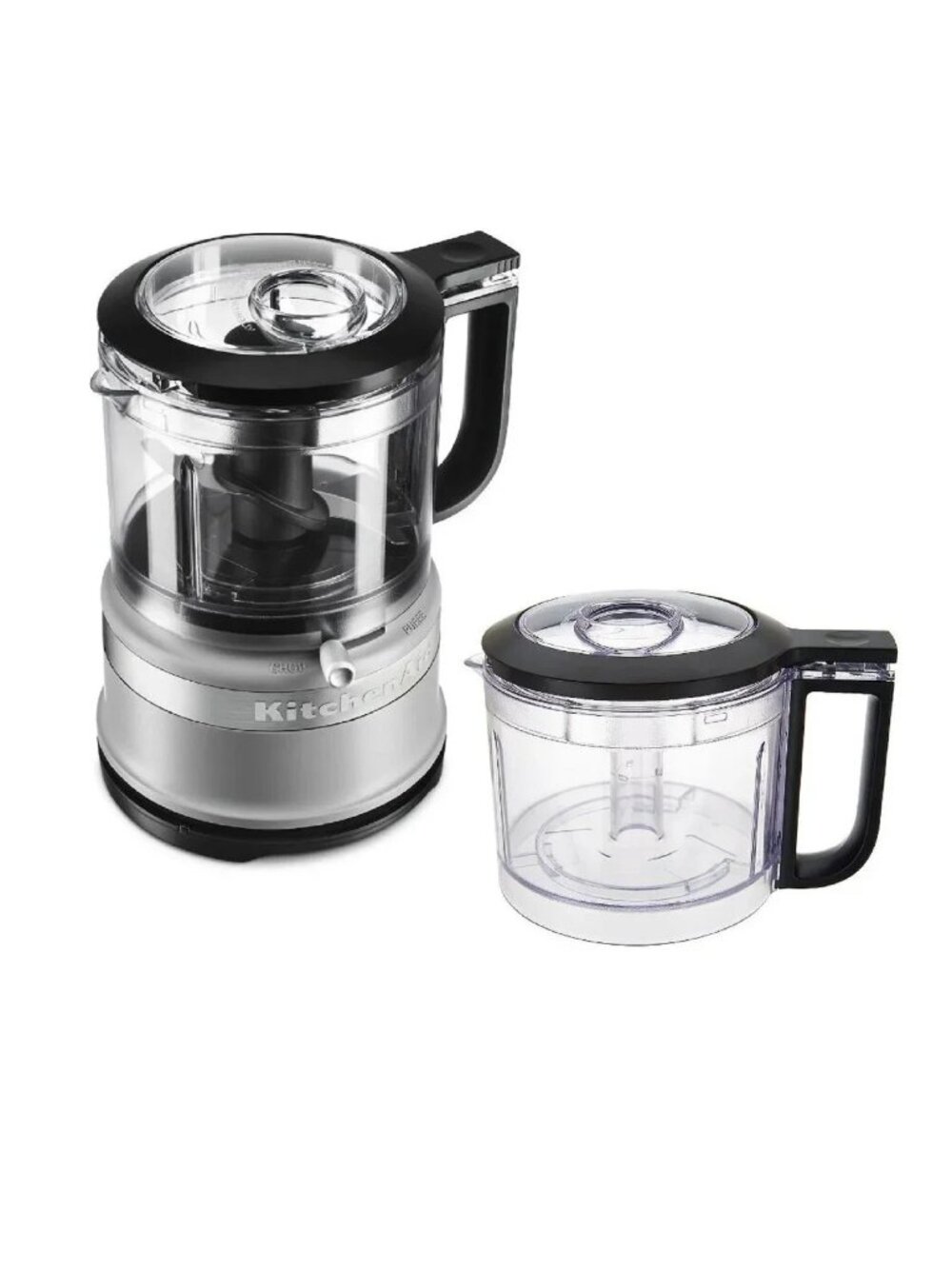 CONTOUR SILVER KitchenAid 3.5-Cup 2-Speed Food Chopper Processor w/ Extra Bowl